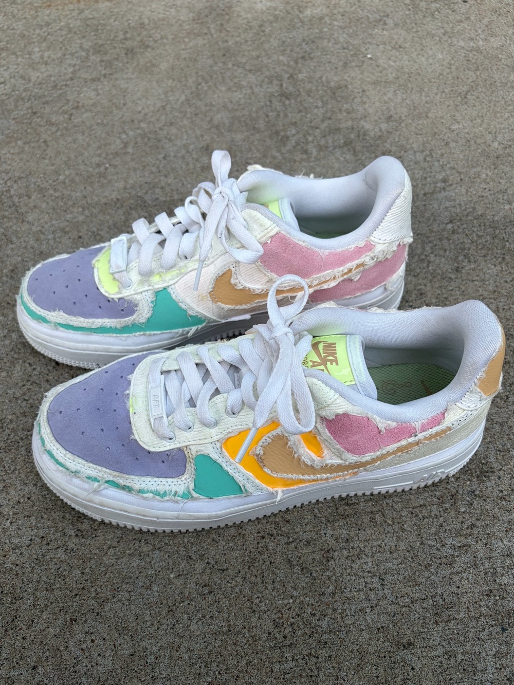 Nike Air Force 1 07 PRM W Tear Away Reveal Arctic Pastel US 8.5 UK 6 DJ6901-600